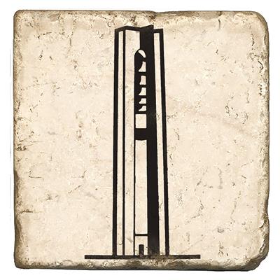 Deeds Carillon Bell Tower Marble Magnet
