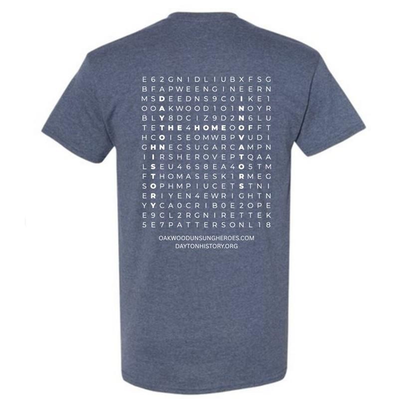 Dayton History Crossword Shirt,DISTRICT TRUE NAVY